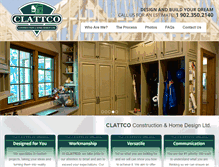 Tablet Screenshot of clattcoconstruction.ca